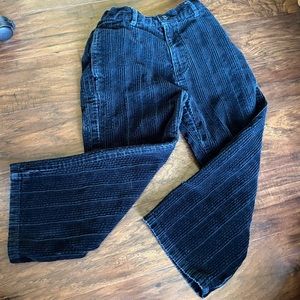 Hanna Andersson Black Corduroy Stretch Waist Pants